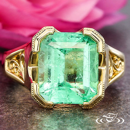 Design your own emerald outlet ring